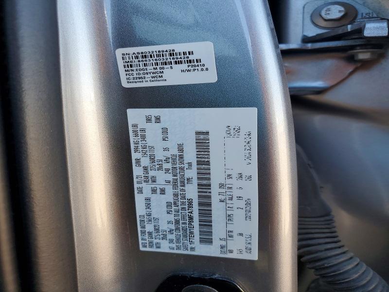 Продажа на аукционе авто 2021 Ford F150, vin: 1FTEW1EP8MFA78965, номер лота: 57402096