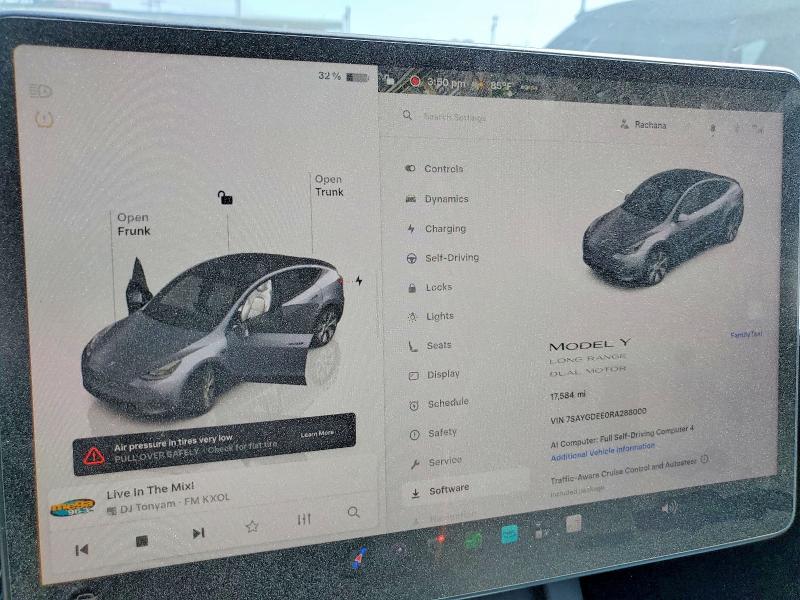 Aukcja sprzedaży 2024 Tesla Model Y, vin: 7SAYGDEE0RA288000, numer aukcji: 56523096