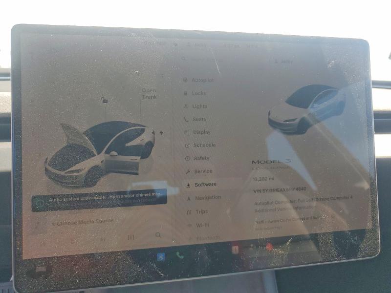 57853476 :رقم المزاد ، 5YJ3E1EAXSF914640 vin ، 2025 Tesla Model 3 مزاد بيع