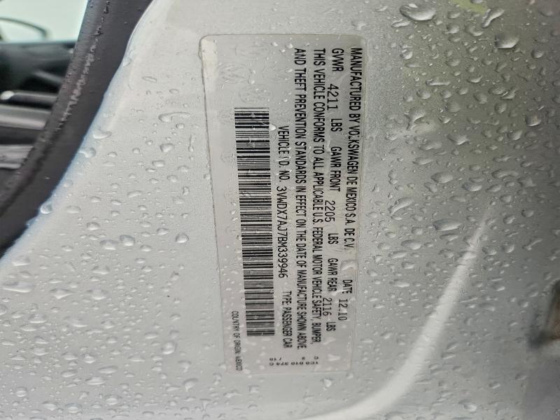 58616366 :رقم المزاد ، 3VWDX7AJ7BM339946 vin ، 2011 Volkswagen Jetta مزاد بيع