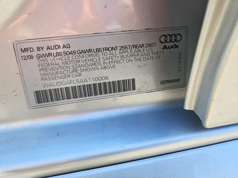Продажа на аукционе авто 2010 Audi S4, vin: WAUDGAFL5AA110006, номер лота: 57274586