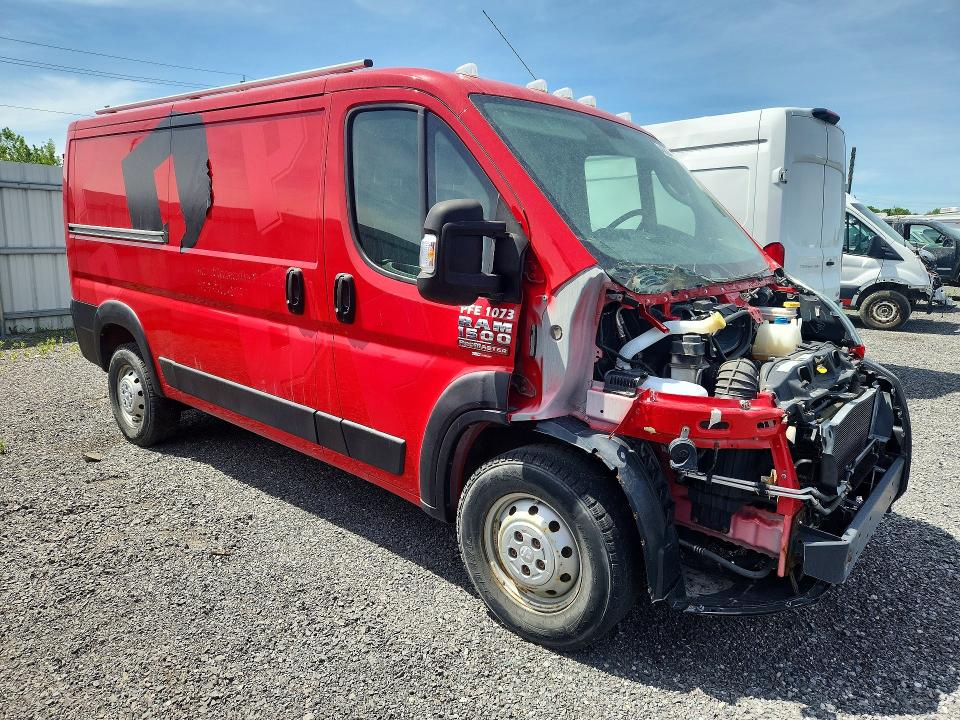 45824466 :رقم المزاد ، 3C6TRVAG1KE526277 vin ، 2019 Ram Promaster 1500 مزاد بيع
