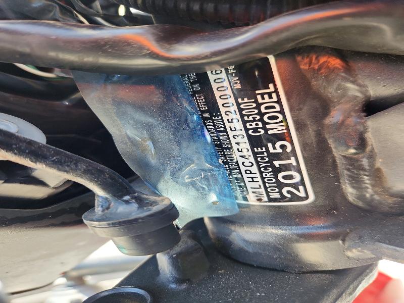 Aukcja sprzedaży 2015 Honda Cb500, vin: MLHPC4513F5200006, numer aukcji: 55931366