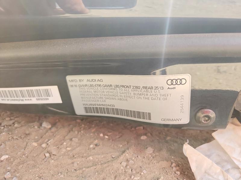 Продажа на аукционе авто 2017 Audi A4, vin: WAUANAF44HN024433, номер лота: 55123876