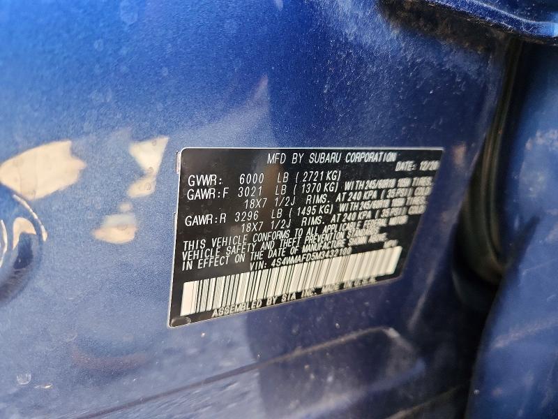 Продаж на аукціоні авто 2021 Subaru Ascent, vin: 4S4WMAFD5M3432100, номер лоту: 57848406