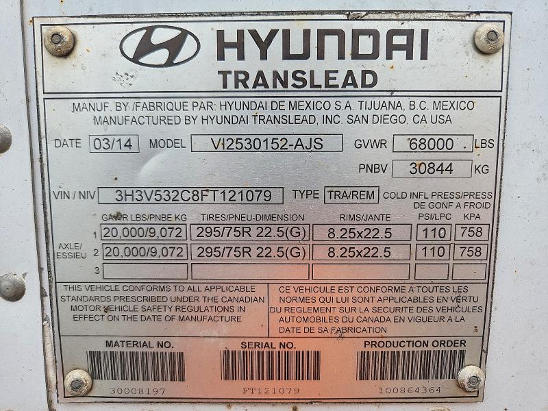 Продаж на аукціоні авто 2015 Hyundai Translead Inc Unknown, vin: 3H3V532C8FT121079, номер лоту: 57825006