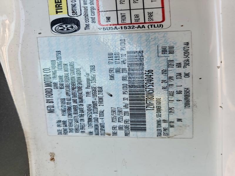 2007 Ford Mustang მანქანა იყიდება აუქციონზე, vin: 1ZVFT80N575240456, აუქციონის ნომერი: 59014646