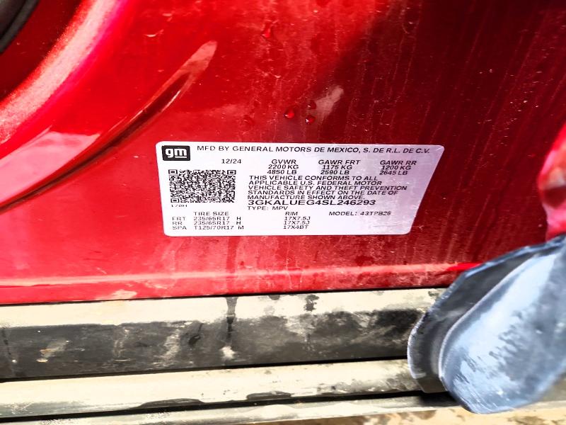 2025 Gmc Terrain მანქანა იყიდება აუქციონზე, vin: 3GKALUEG4SL246293, აუქციონის ნომერი: 55826876