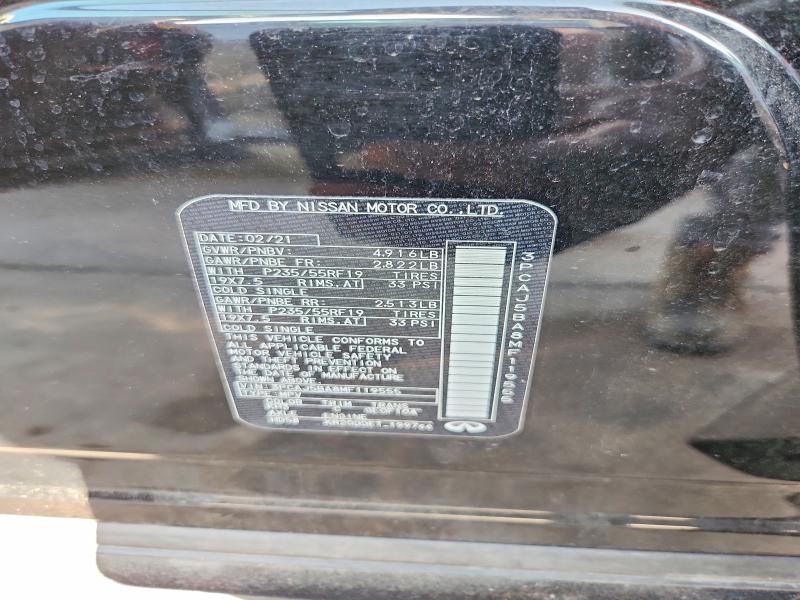 Aukcja sprzedaży 2021 Infiniti Qx50, vin: 3PCAJ5BA8MF119555, numer aukcji: 57873456