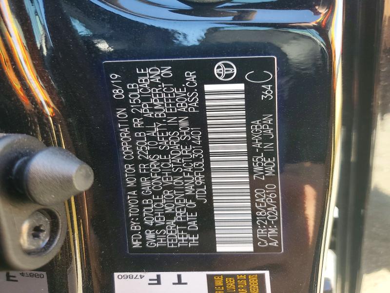 Продажа на аукционе авто 2020 Toyota Prius, vin: JTDL9RFU3L3014401, номер лота: 55755466