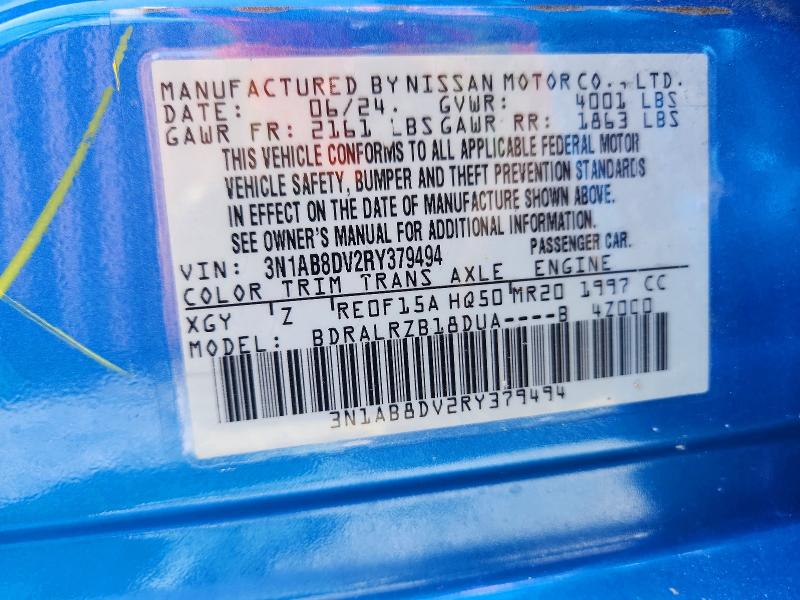 Продаж на аукціоні авто 2024 Nissan Sentra, vin: 3N1AB8DV2RY379494, номер лоту: 55709406