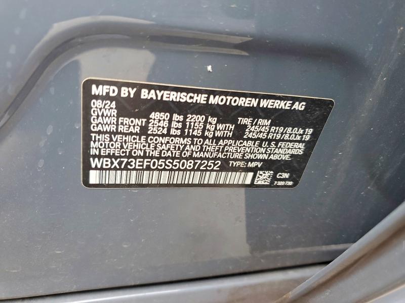 Продаж на аукціоні авто 2025 Bmw X1, vin: WBX73EF05S5087252, номер лоту: 55977866