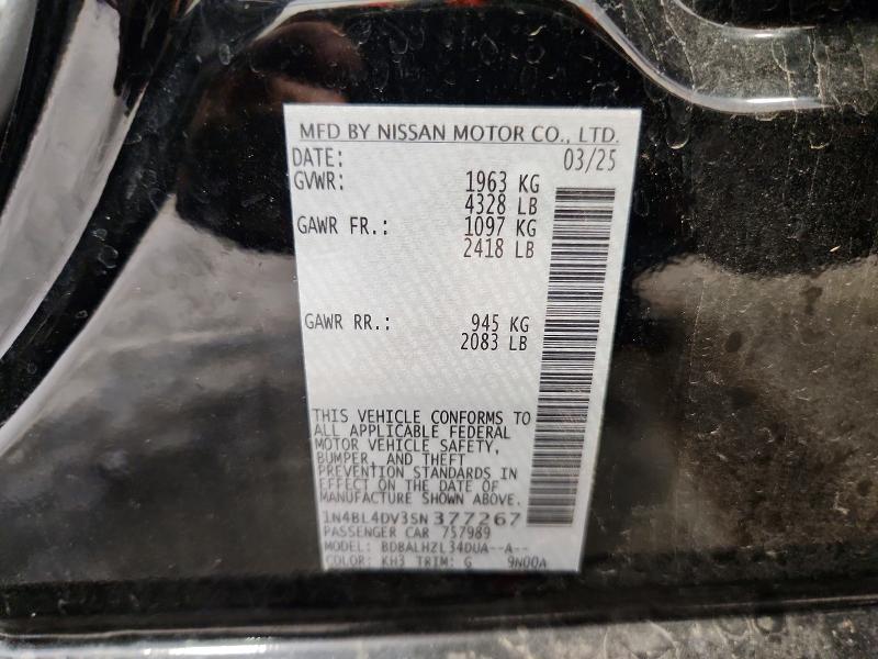 Aukcja sprzedaży 2025 Nissan Altima, vin: 1N4BL4DV3SN377267, numer aukcji: 56533876