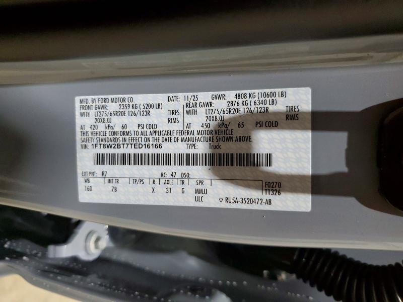 Продаж на аукціоні авто 2026 Ford F250, vin: 1FT8W2BT7TED16166, номер лоту: 55385576