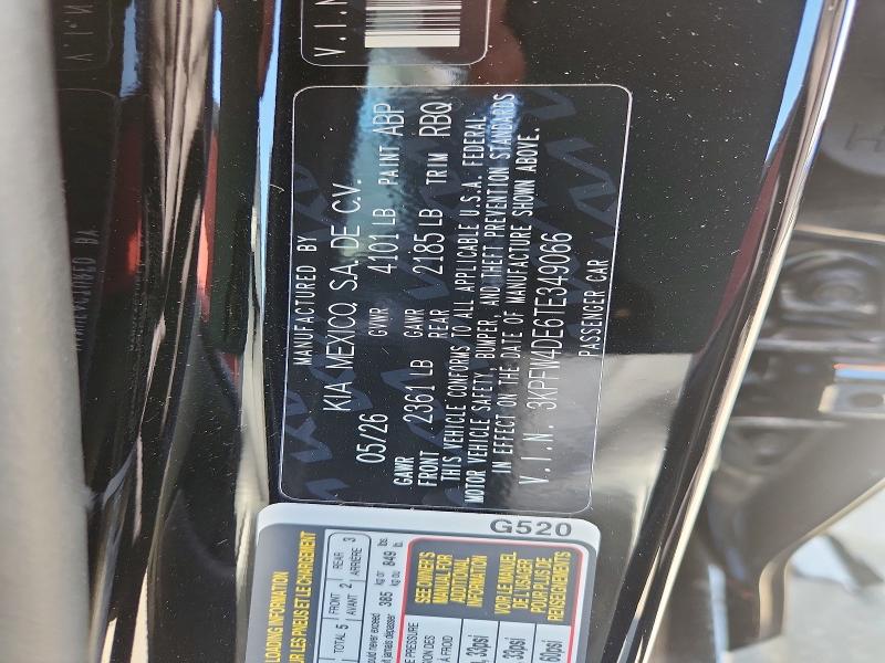 Aukcja sprzedaży 2026 Kia K4, vin: 3KPFW4DE6TE349066, numer aukcji: 59059126