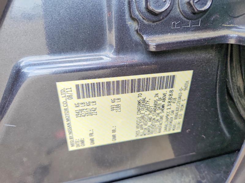 Продажа на аукционе авто 2012 Nissan Altima, vin: 1N4AL2AP9CC138888, номер лота: 56724486