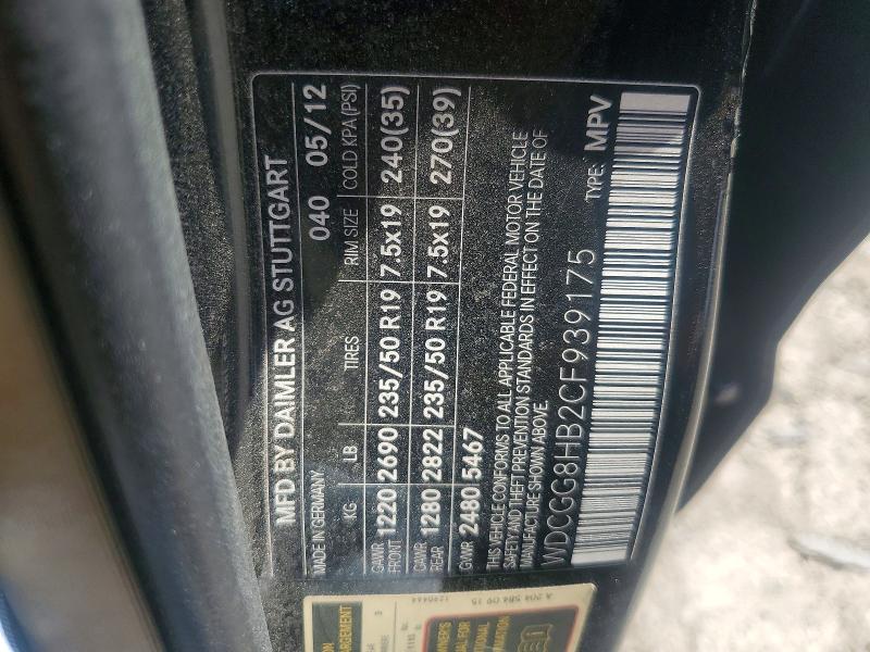 Продажа на аукционе авто 2012 Mercedes-benz Glk, vin: WDCGG8HB2CF939175, номер лота: 56996576