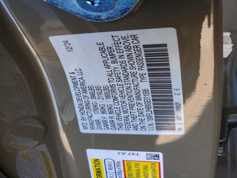 Продаж на аукціоні авто 2025 Honda Civic, vin: 19XFL2H89SE011595, номер лоту: 57145716