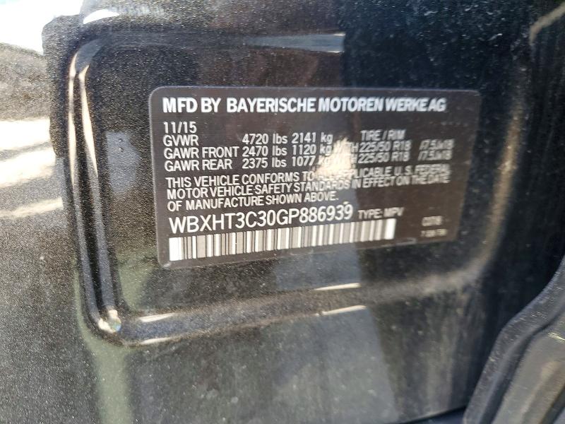 Продажа на аукционе авто 2016 Bmw X1, vin: WBXHT3C30GP886939, номер лота: 56850916