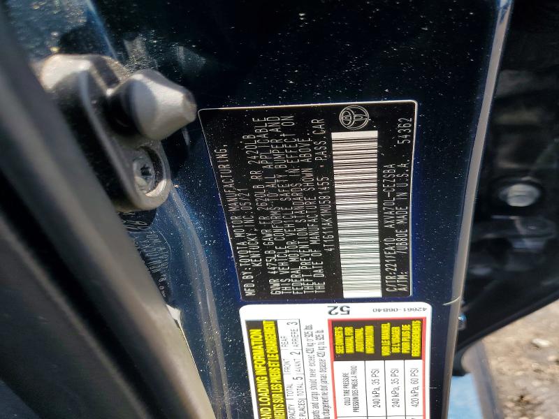 2021 Toyota Camry მანქანა იყიდება აუქციონზე, vin: 4T1G11AK1MU581455, აუქციონის ნომერი: 58200216