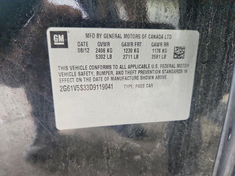56625256 :رقم المزاد ، 2G61V5S33D9119041 vin ، 2013 Cadillac Xts مزاد بيع