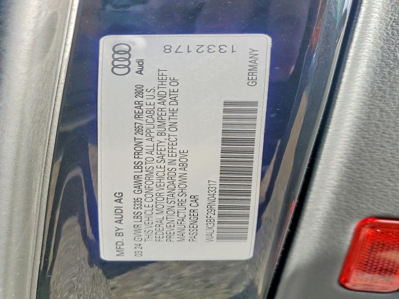 Продажа на аукционе авто 2024 Audi A6, vin: WAUK3BF29RN043317, номер лота: 55519226