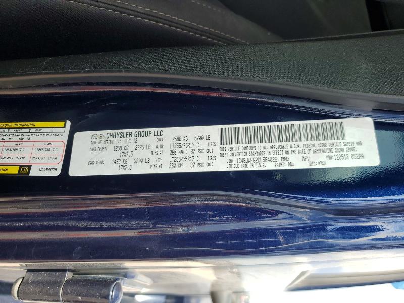 Продаж на аукціоні авто 2013 Jeep Wrangler Unlimited, vin: 1C4BJWFG2DL584029, номер лоту: 58988116