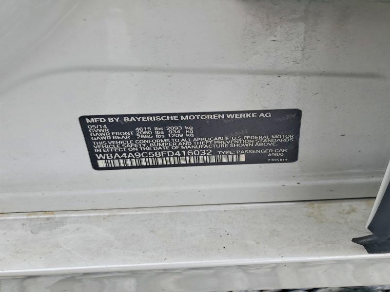 Aukcja sprzedaży 2015 Bmw 428, vin: WBA4A9C58FD416032, numer aukcji: 56331786