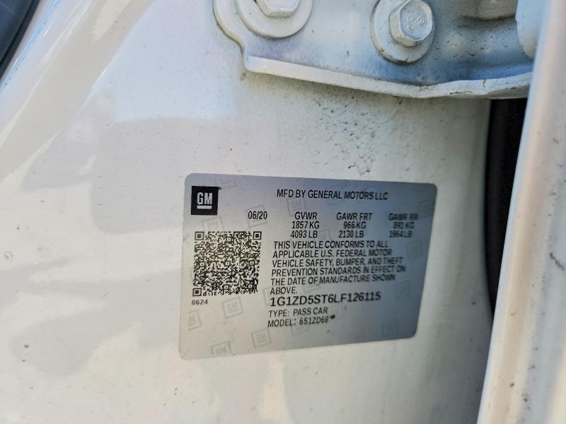 Aukcja sprzedaży 2020 Chevrolet Malibu, vin: 1G1ZD5ST6LF126115, numer aukcji: 56977776