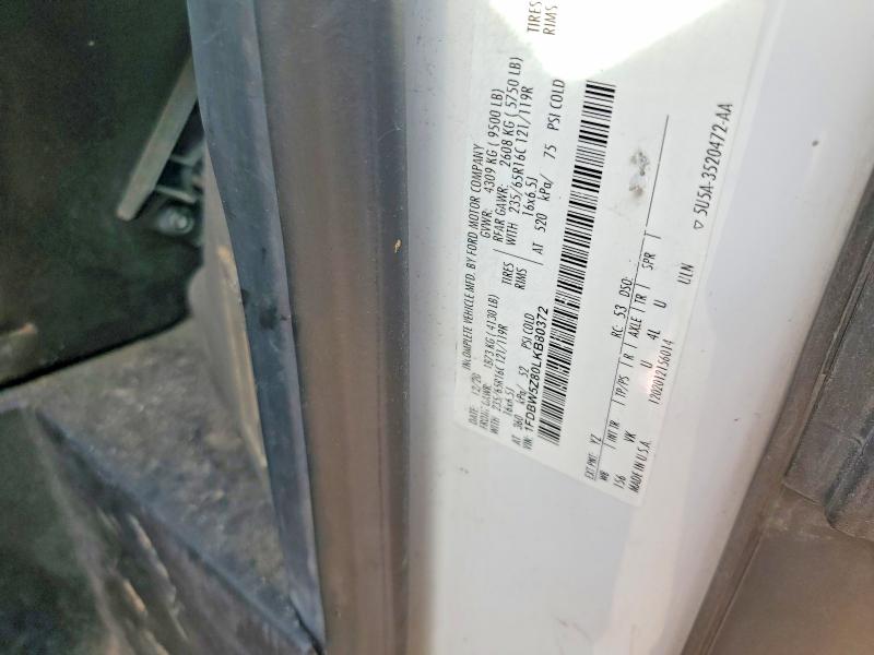 Продаж на аукціоні авто 2020 Ford Transit, vin: 1FDBW5Z80LKB80372, номер лоту: 55894456