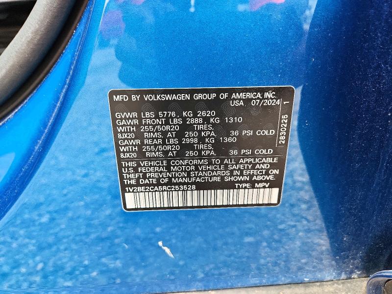 Aukcja sprzedaży 2024 Volkswagen Atlas Cross Sport, vin: 1V2BE2CA5RC253528, numer aukcji: 56514346