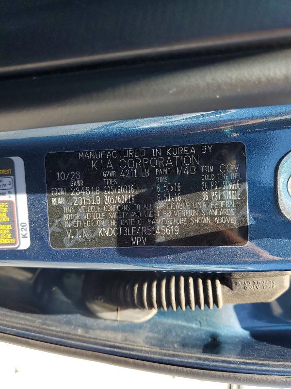 Продаж на аукціоні авто 2024 Kia Niro, vin: KNDCT3LE4R5145619, номер лоту: 56302396