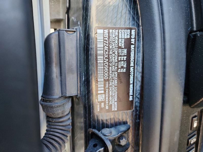 Продаж на аукціоні авто 2018 Bmw I3, vin: WBY7Z4C5XJVD96060, номер лоту: 57724946