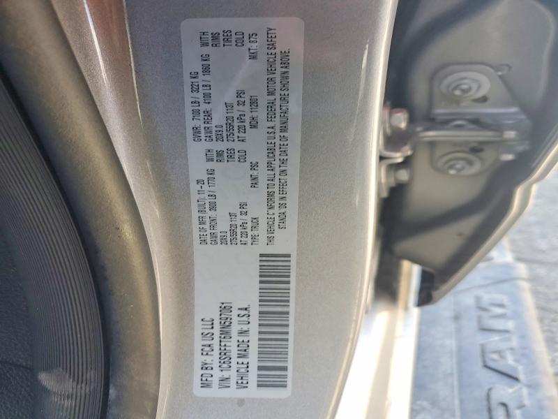Auction sale of the 2021 Ram 1500, vin: 1C6SRFFT6MN597061, lot number: 55757056
