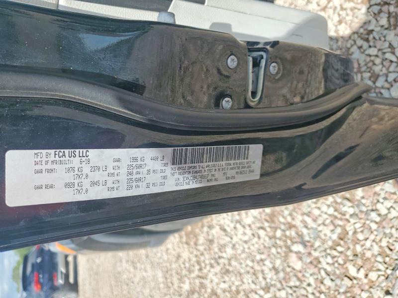 57497566 :رقم المزاد ، 3C4NJCBB4JT468837 vin ، 2018 Jeep Compass مزاد بيع
