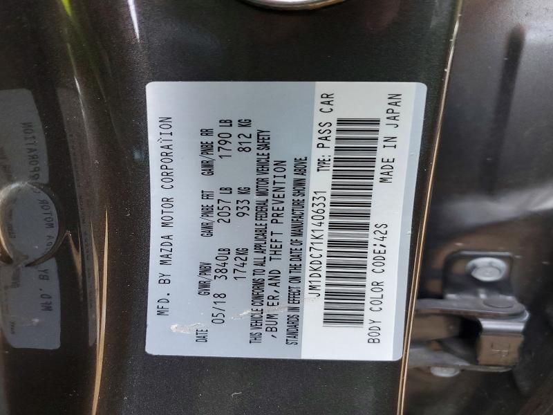 58745756 :رقم المزاد ، JM1DKDC71K1406331 vin ، 2019 Mazda Cx-3 مزاد بيع
