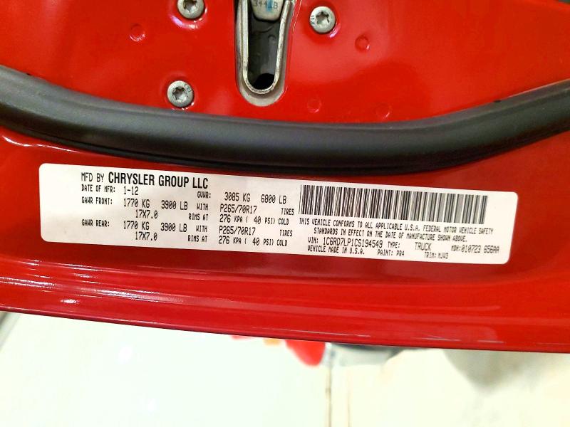 Продаж на аукціоні авто 2012 Dodge Ram 1500, vin: 1C6RD7LP1CS194549, номер лоту: 57366256