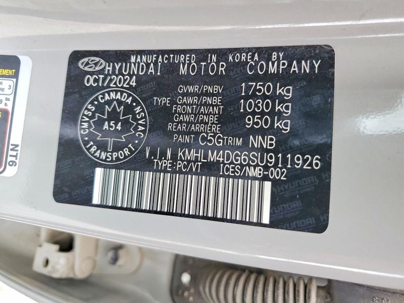 57140366 :رقم المزاد ، KMHLM4DG6SU911926 vin ، 2025 Hyundai Elantra مزاد بيع