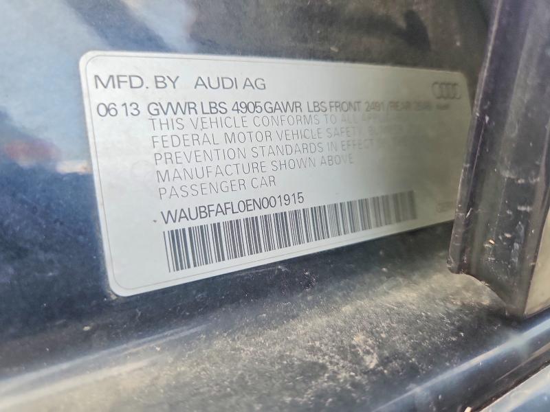 Продажа на аукционе авто 2014 Audi A4, vin: WAUBFAFL0EN001915, номер лота: 58265116