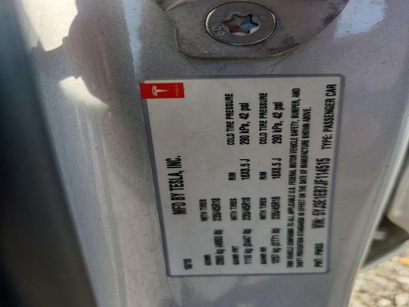 Aukcja sprzedaży 2018 Tesla Model 3, vin: 5YJ3E1EB7JF114515, numer aukcji: 58803426