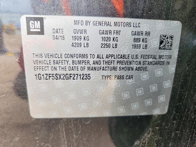 Aukcja sprzedaży 2016 Chevrolet Malibu, vin: 1G1ZF5SX2GF271235, numer aukcji: 56310306