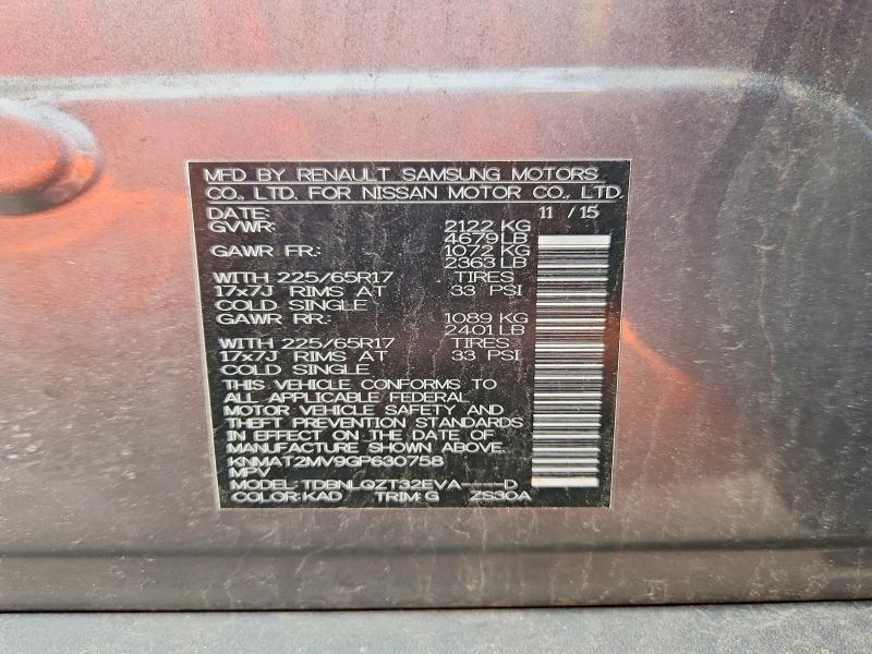 Продажа на аукционе авто 2016 Nissan Rogue, vin: KNMAT2MV9GP630758, номер лота: 55571326