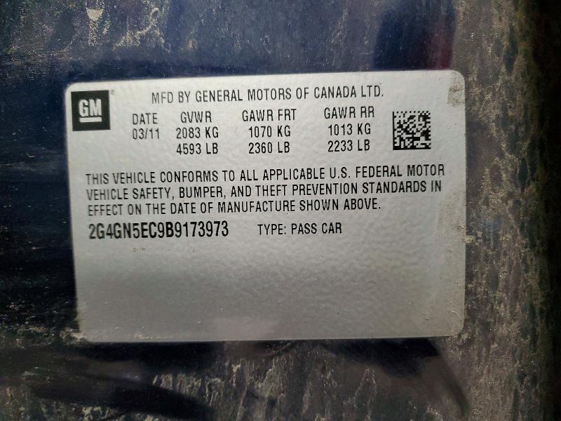 Продажа на аукционе авто 2011 Buick Regal, vin: 2G4GN5EC9B9173973, номер лота: 57154606