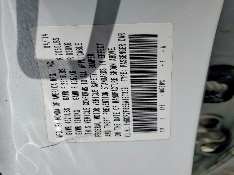 Aukcja sprzedaży 2014 Honda Accord, vin: 1HGCR2F85EA197309, numer aukcji: 57312716