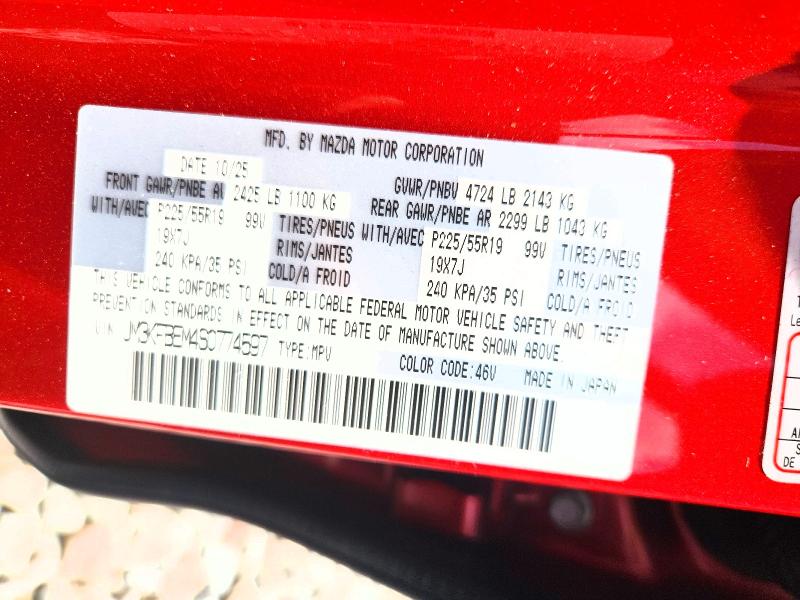 Aukcja sprzedaży 2025 Mazda Cx-5, vin: JM3KFBEM4S0774597, numer aukcji: 56877256