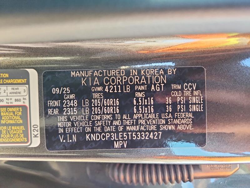 Aukcja sprzedaży 2026 Kia Niro, vin: KNDCP3LE5T5332427, numer aukcji: 55952876
