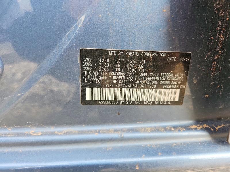 Продаж на аукціоні авто 2018 Subaru Impreza, vin: 4S3GKAU64J3611338, номер лоту: 59155586