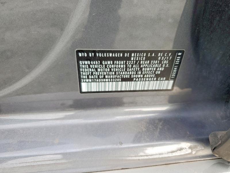 Aukcja sprzedaży 2017 Volkswagen Golf Alltrack, vin: 3VWM17AU9HM533205, numer aukcji: 55065796