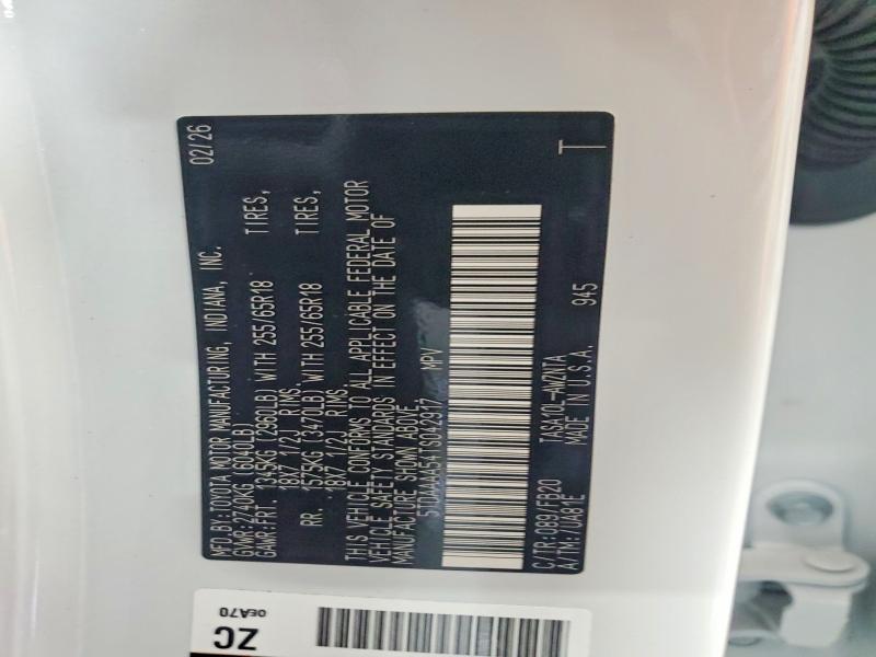 Aukcja sprzedaży 2026 Toyota Grand Highlander, vin: 5TDAAAA54TS042917, numer aukcji: 57494106
