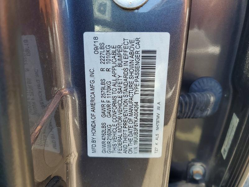 Продаж на аукціоні авто 2019 Acura Tlx, vin: 19UUB3F87KA004264, номер лоту: 55773536